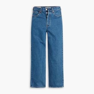 Levi’s Ribcage Straight Ankle Jeans - Medium Wash